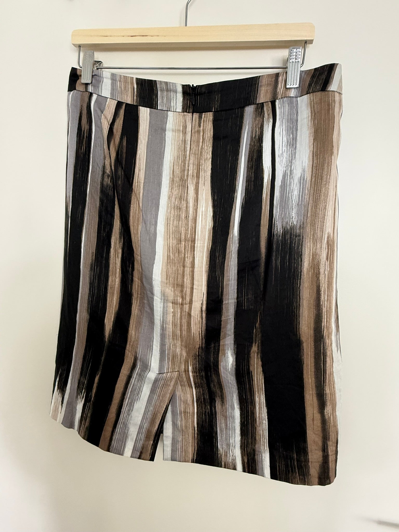 Claudia Sträter - Rok - grafisch patroon, brede tailleband, boven de knie - L