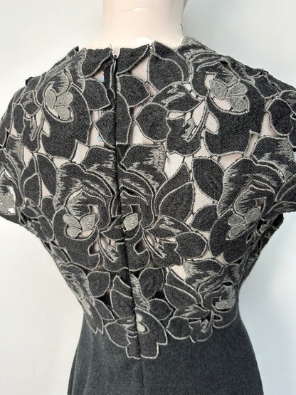 Blumarine wollen grijze jurk maat 38 (IT44)