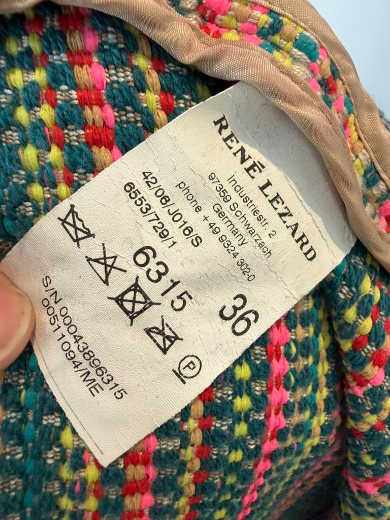 RENÉ LEZARD - Blazer - meerkleurig, gestreept, drie knopen - S