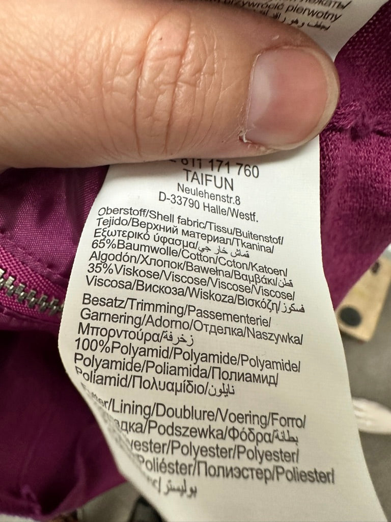 TAIFUN - Bodywarmer - paars, ritssluiting, opstaande kraag - L