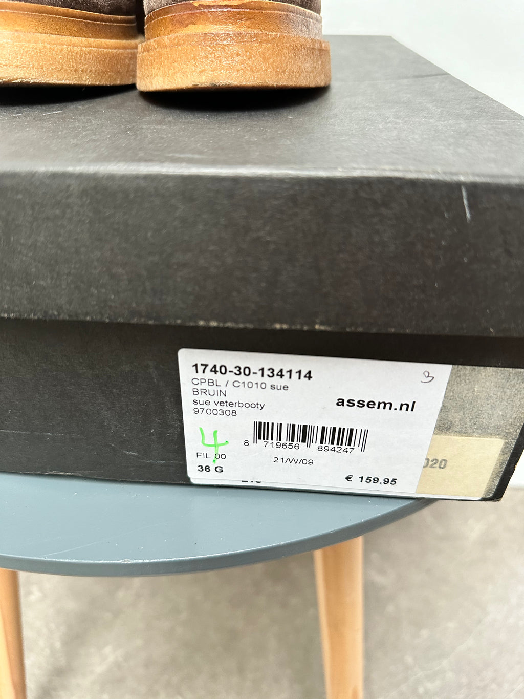 Capobello bruine veterlaarsjes suede maat 36