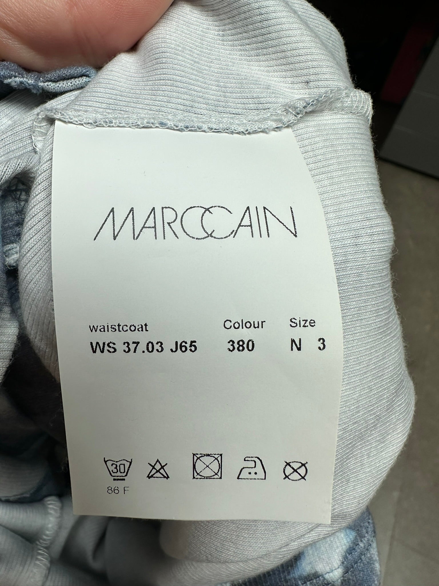 Marc Cain Top maat N3 blauw
