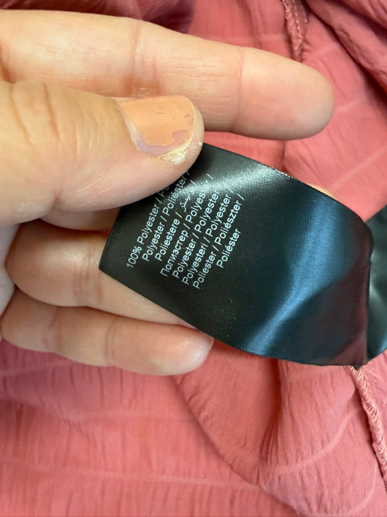 ICHI - Jurk - roze, wikkelmodel, V-hals - XS