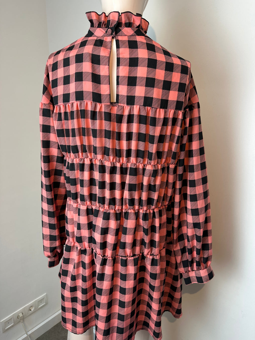 Reclaimed vintage geruite jurk maat 38