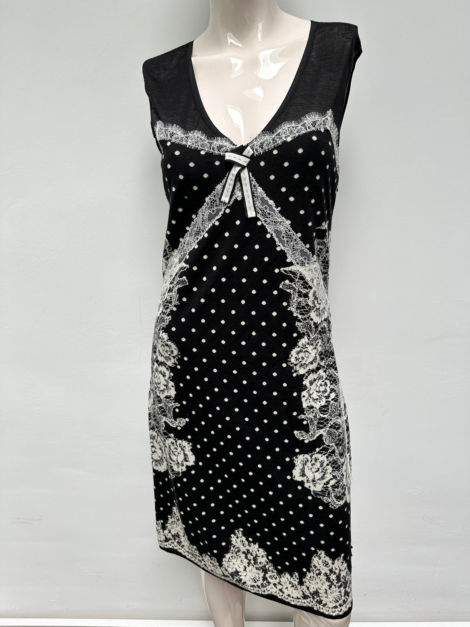 Marc Cain jurk zwart/wit maat L