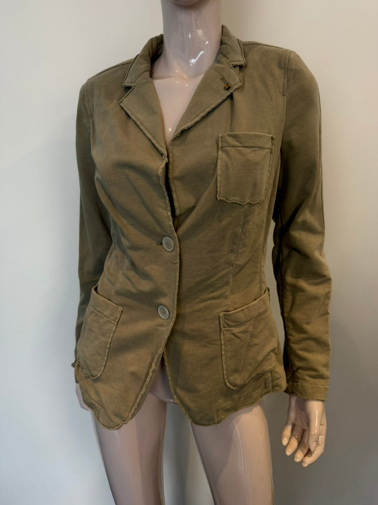 BLONDE No. 8 - Blazer - khaki, tweeknoopsluiting, onafgewerkte naden - L