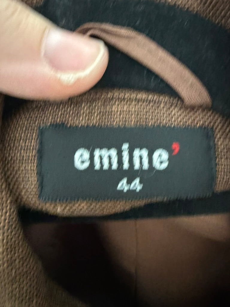 emine’ - Blazer - bruin, verborgen sluiting, opgestikte zakken - XXL