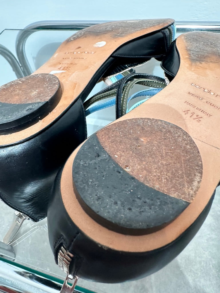 Sergio Rossi sandalen blauw maat 41,5