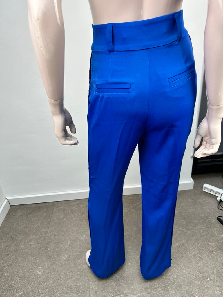 Josh V blauwe broek met wijde pijp maat XS