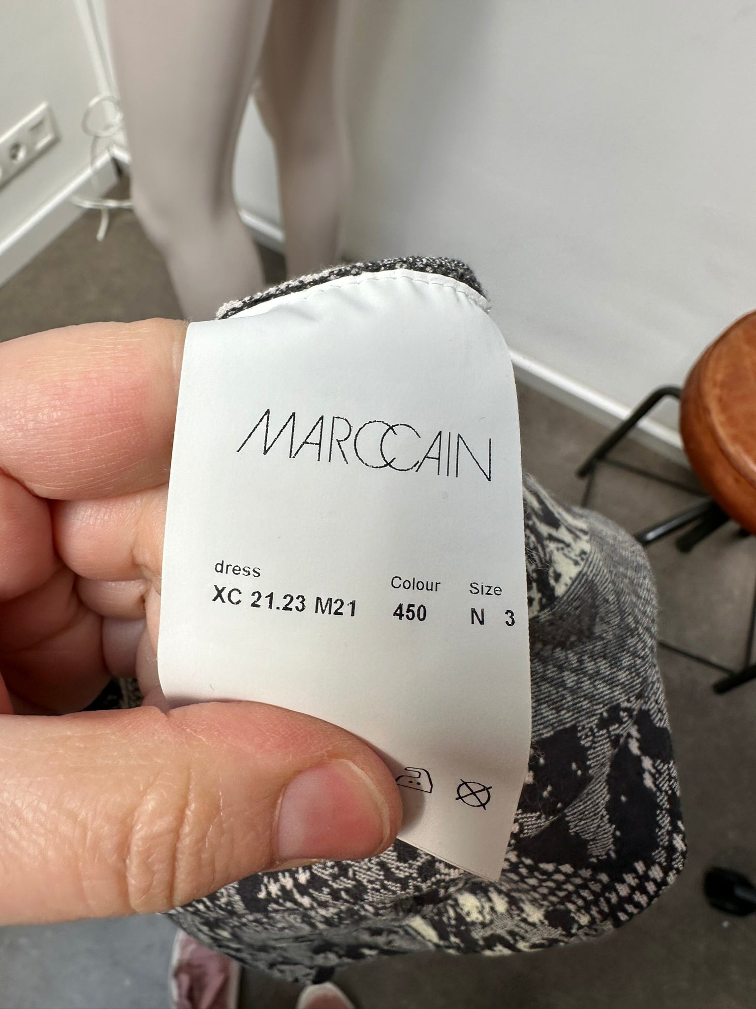 Marc Cain Jurk maat N3 zwart, beige