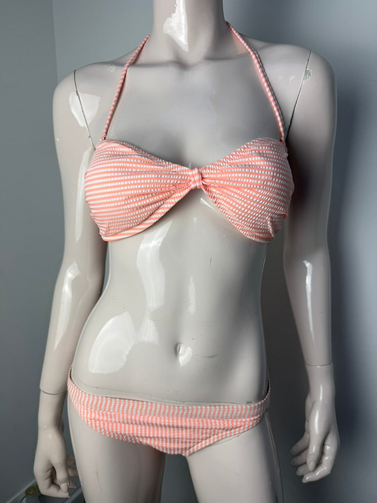 J. crew Bikini maat M Oranje/wit