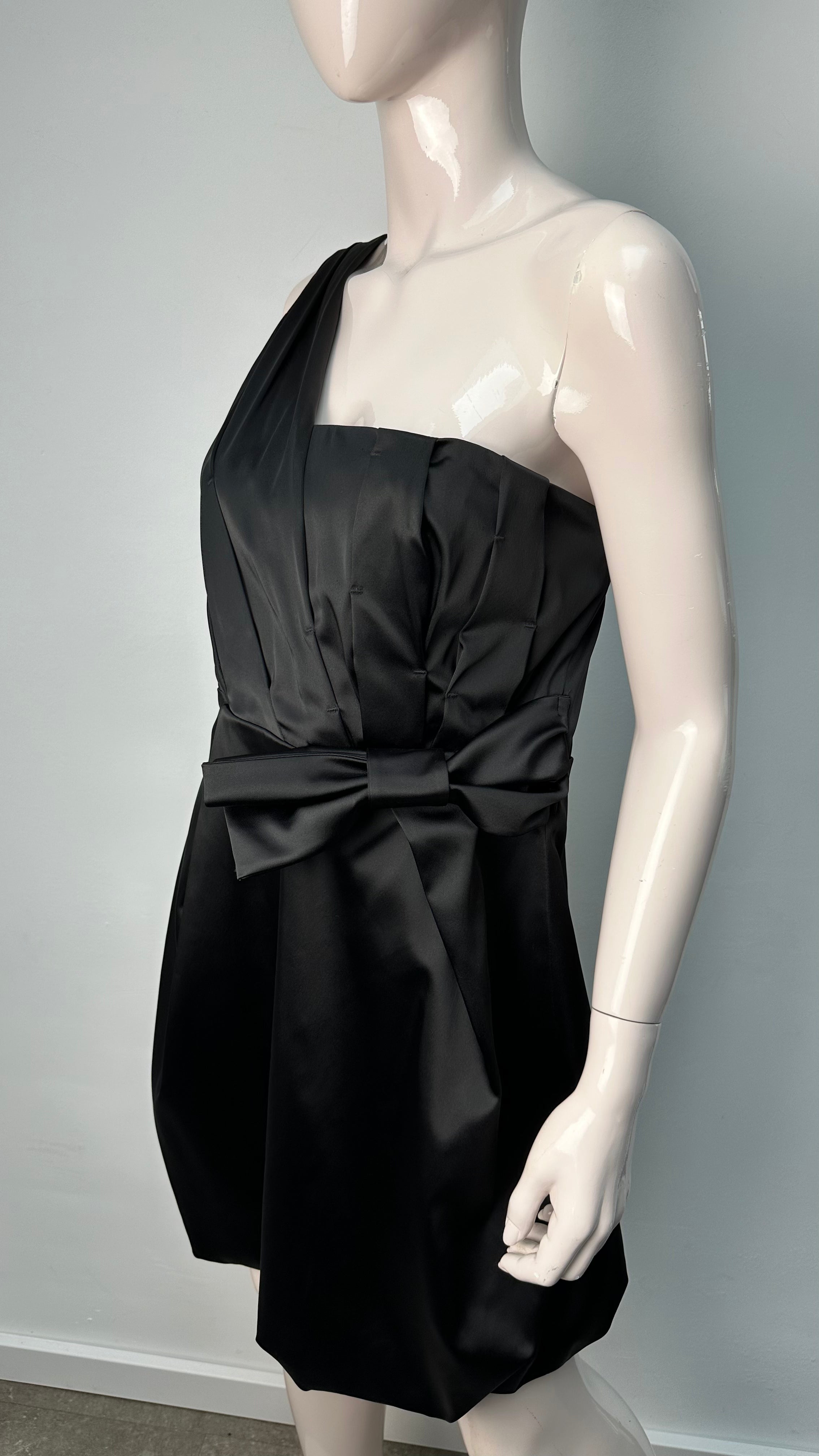 Pinko zwarte party dress asymmetrisch maat 38