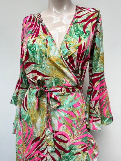 Purple Queen wikkeljurk boho stijl maat 1