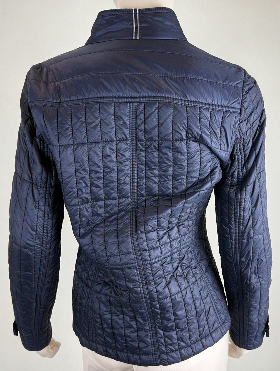 Tommy Hilfiger - Tussenjas - navyblauw, gewatteerd, drukknopen - XS