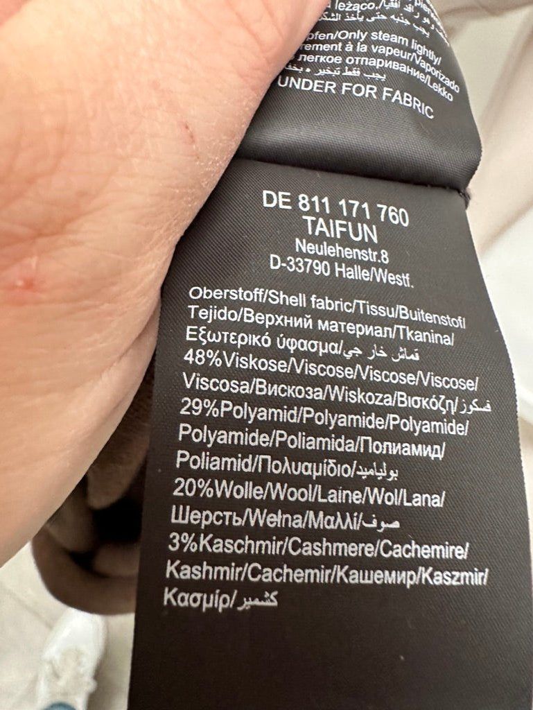 Taifun Longsleeve maat 40 zwart/bruin