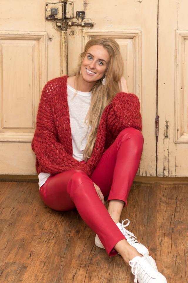 Suite 22 Leren Broek maat 36 Rood