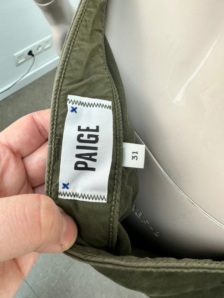Paige khaki jeans maat 31