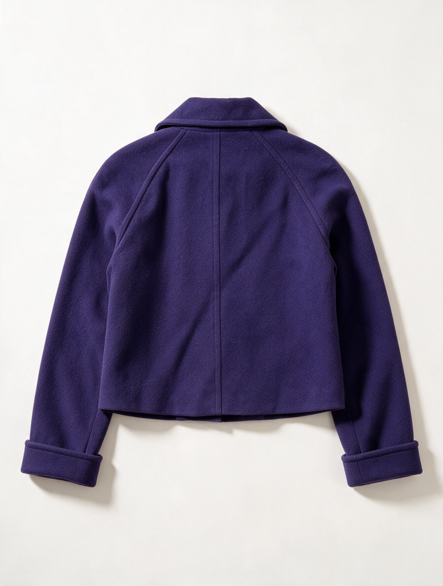 TAIFUN COLLECTION - Jas - paars, wol-kasjmiermix, getailleerd - maat L