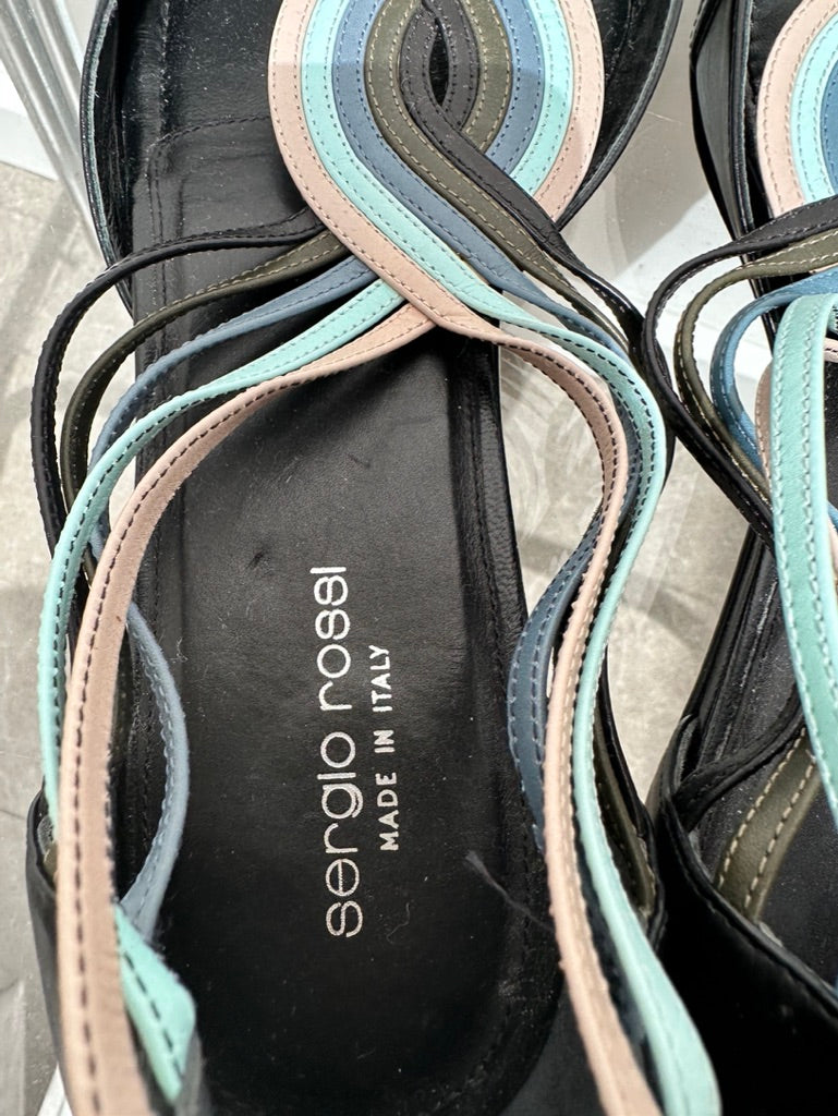 Sergio Rossi sandalen blauw maat 41,5