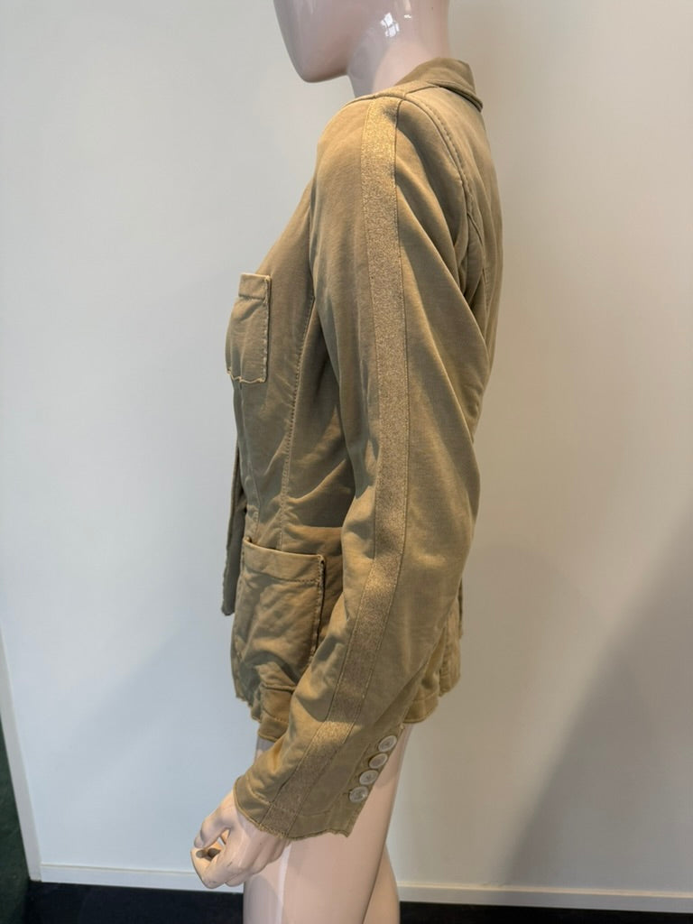 BLONDE No. 8 - Blazer - khaki, tweeknoopsluiting, onafgewerkte naden - L