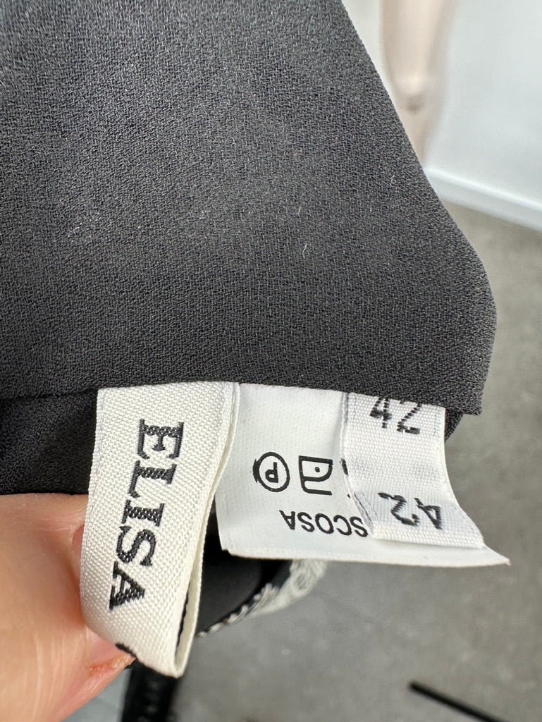 Elisa Cortes zwart witte rok maat 42