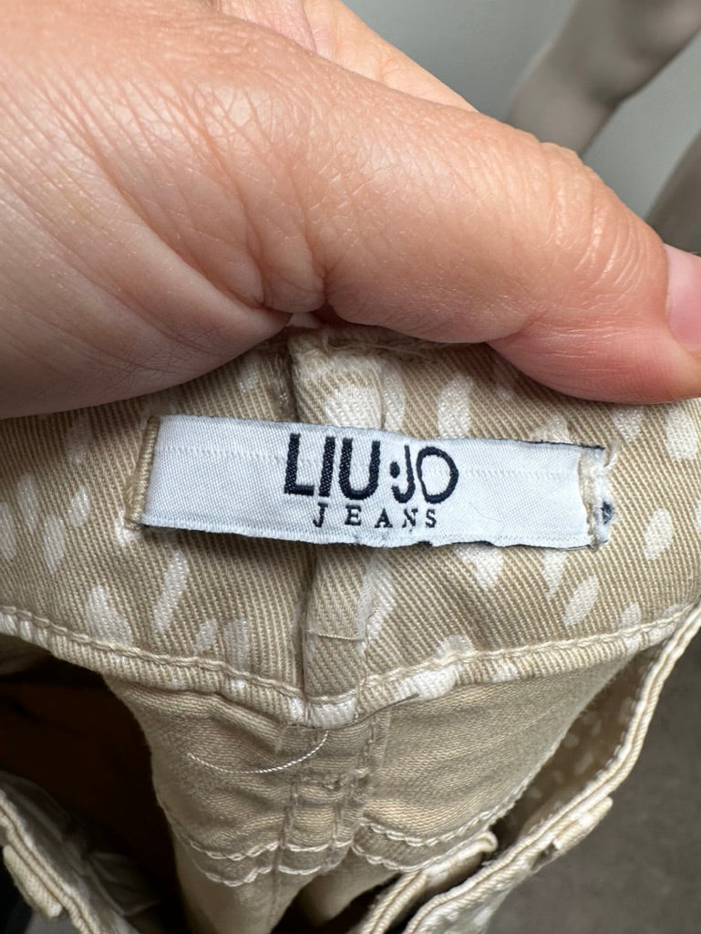 Liu Jo bedrukte beige jeans maat XS