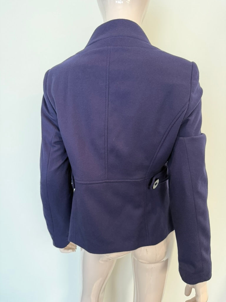 TAIFUN - Blazer - paars, opstaande kraag, vier knopen - M