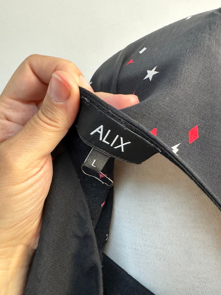 Alix zwarte jurk maat L