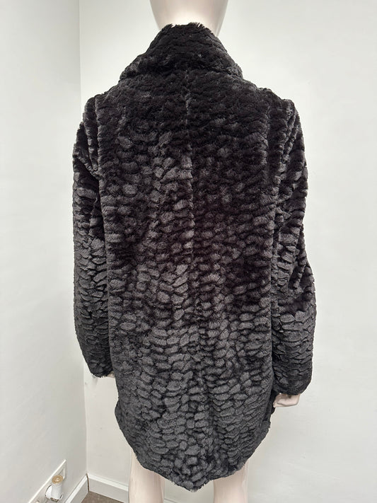 Tramontana zwarte fake fur jas maat XL