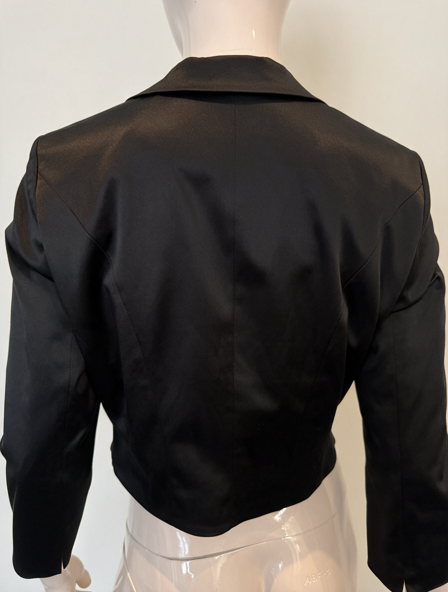 SY by Steps - Blazer - zwart, cropped model, driekwart mouwen - M