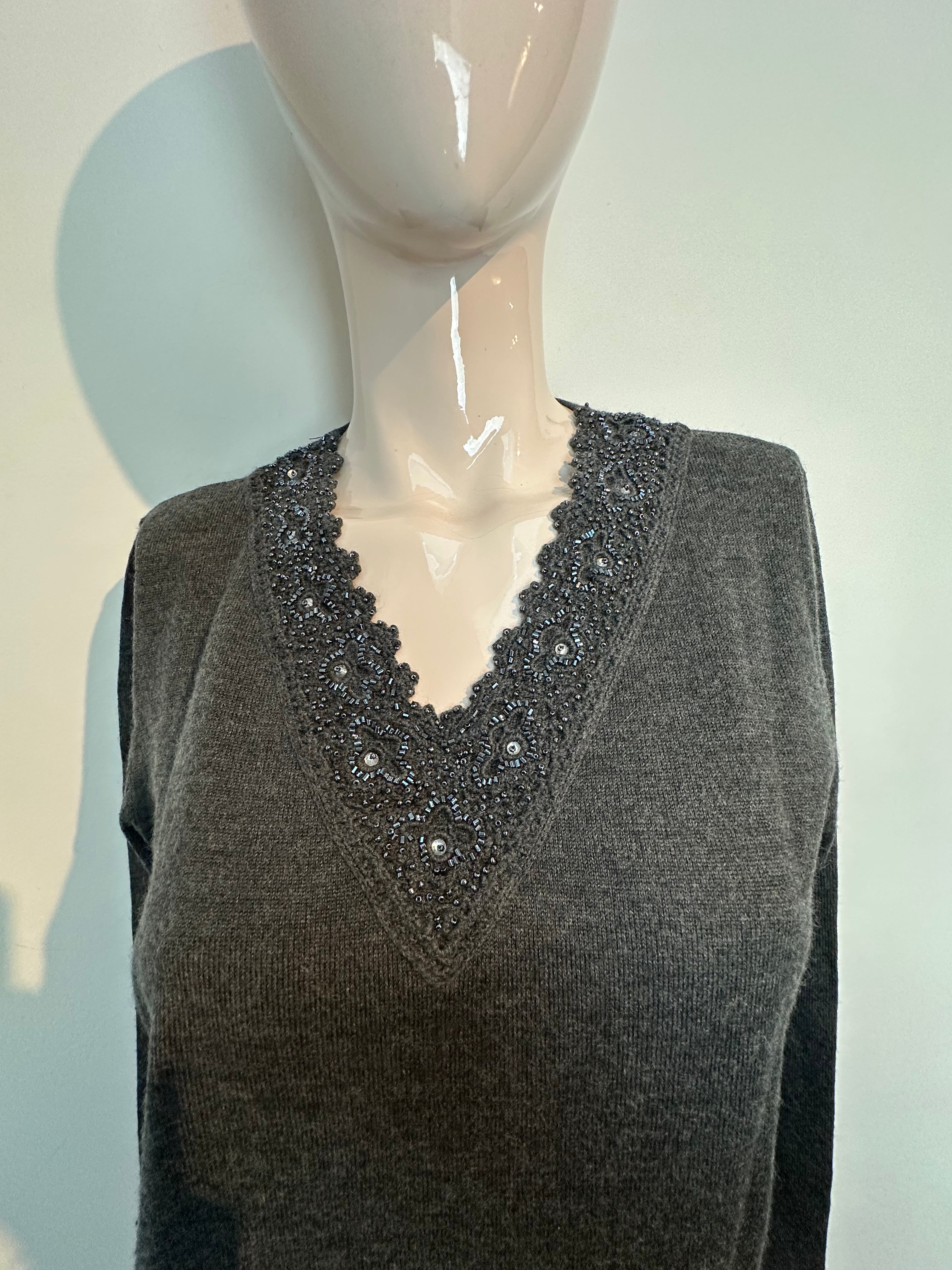 Golléhaug grijze top met lange mouw maat 42