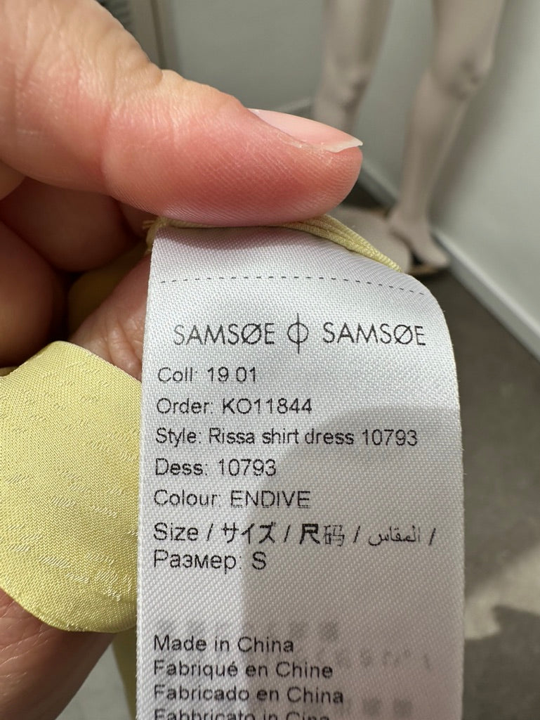 Samsøe Samsøe gele blousejurk maat S