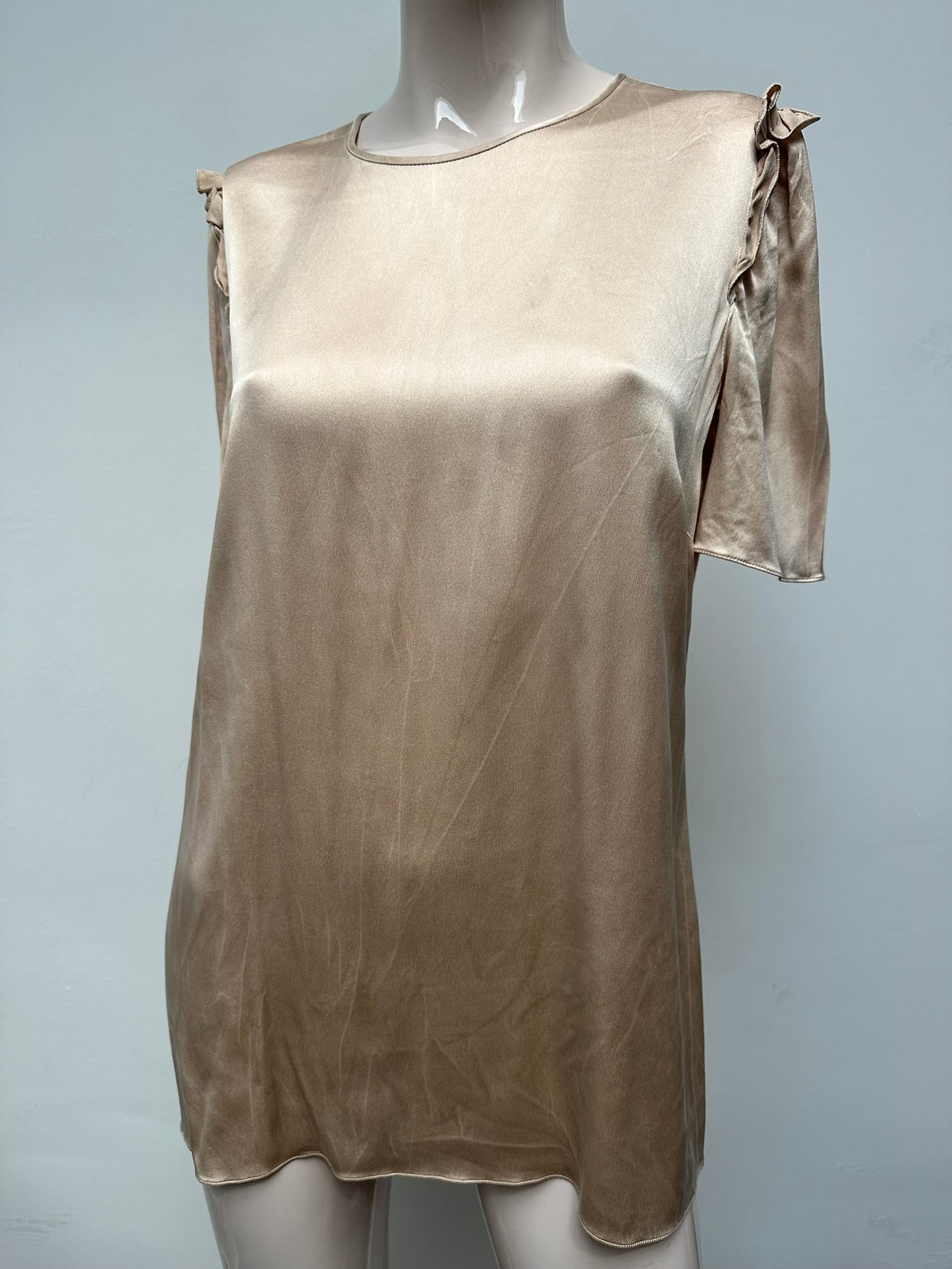 D&G Dolce & Gabbana zijden top met korte mouw maat 40