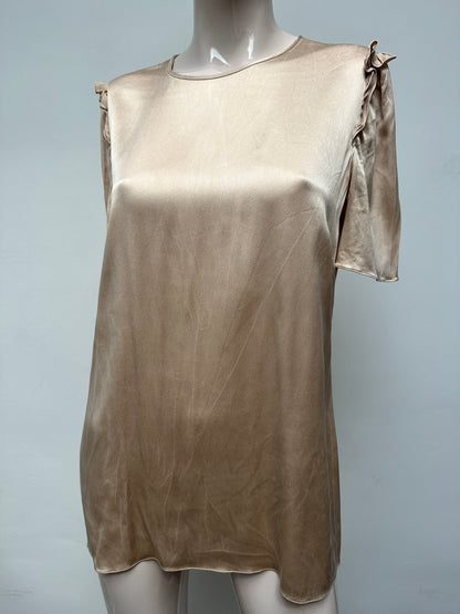 D&G Dolce & Gabbana zijden top met korte mouw maat 40