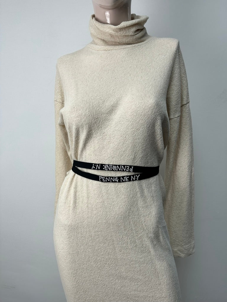 PENN& INK NY - Jurk - crème, col, midi-lengte - S