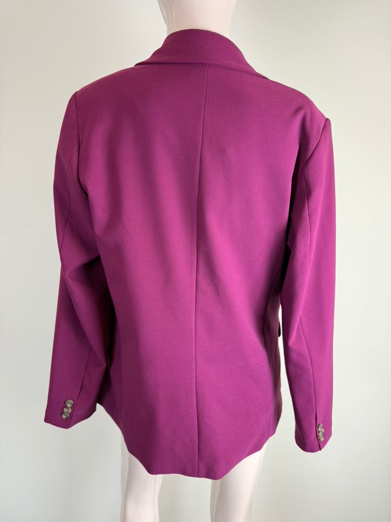 MS Mode - Blazer - paars/roze, enkele knoopsluiting, reverskraag - XXL