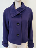 TAIFUN COLLECTION - Jas - paars, wol-kasjmiermix, getailleerd - maat L