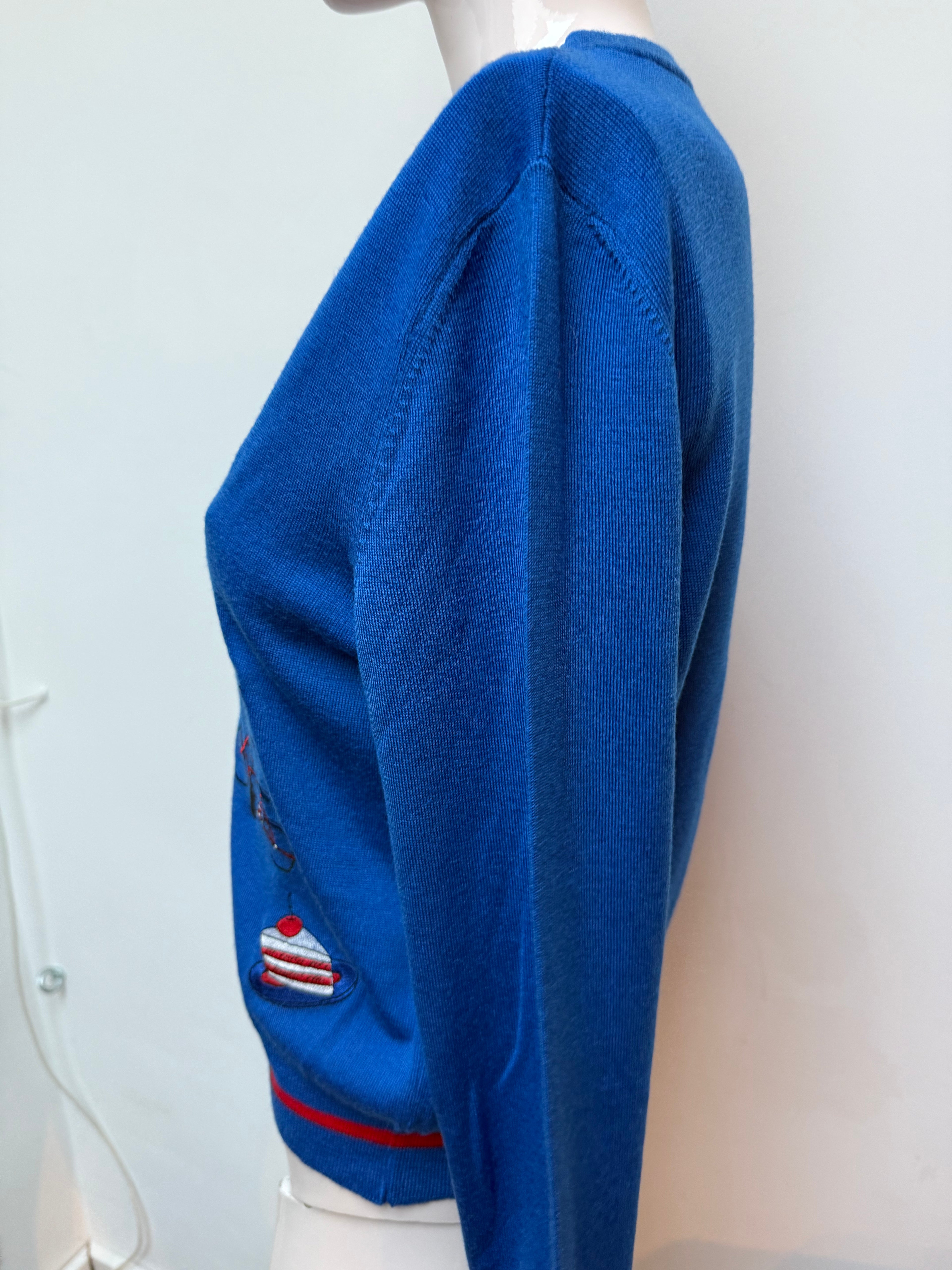 Riani vestje met lange mouw "Paris" blauw maat 36