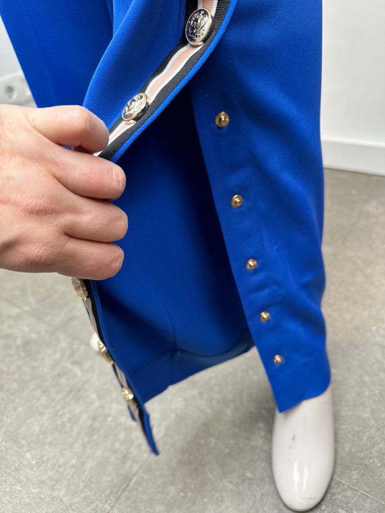 Josh V blauwe broek met wijde pijp maat XS