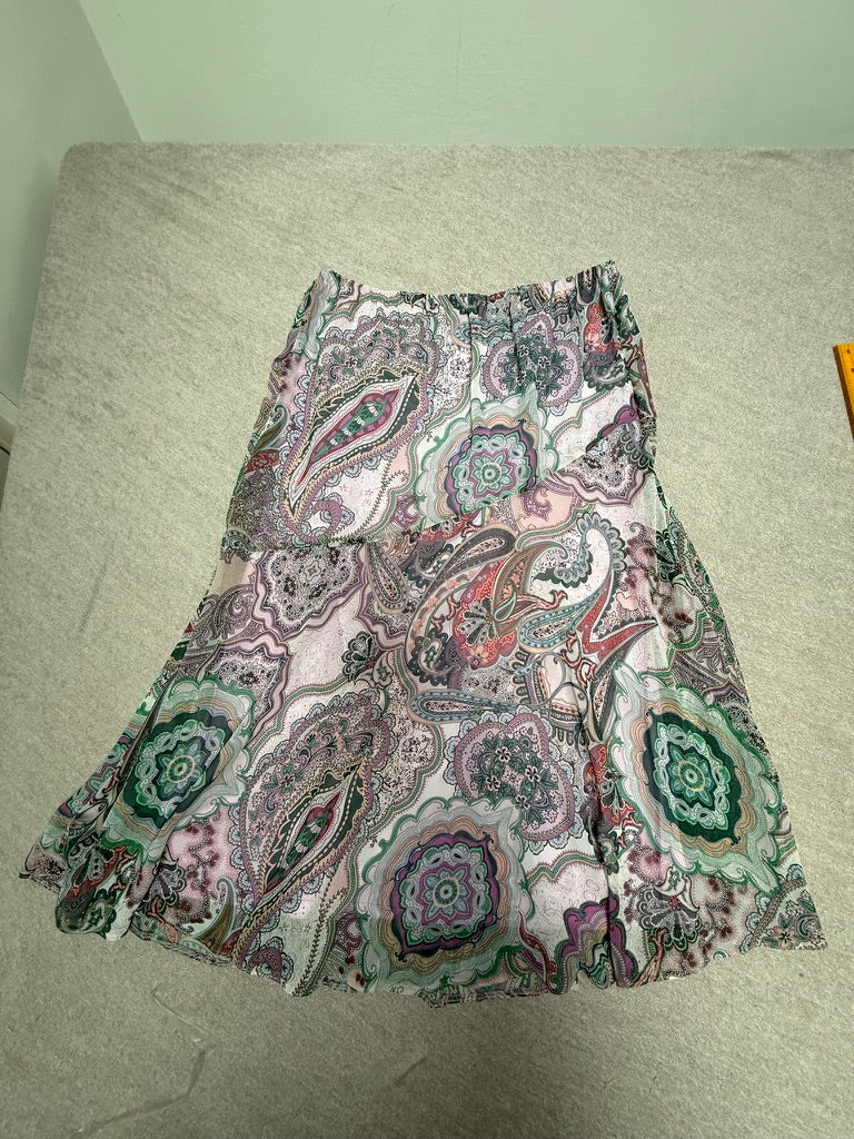 GERRY WEBER - Rok - paisleyprint, A-lijn, elastische tailleband