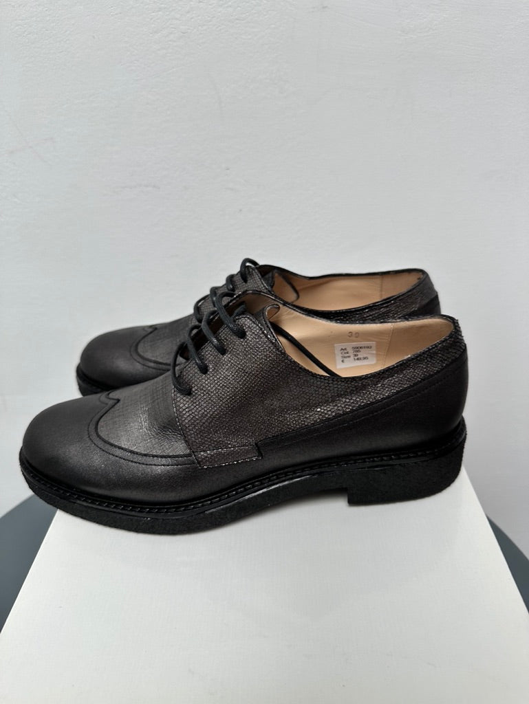 Claudia Sträter veterschoenen maat 39 zwart