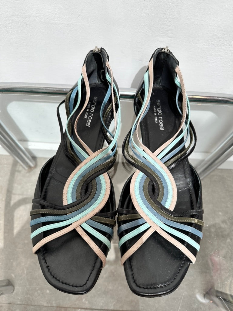 Sergio Rossi sandalen blauw maat 41,5