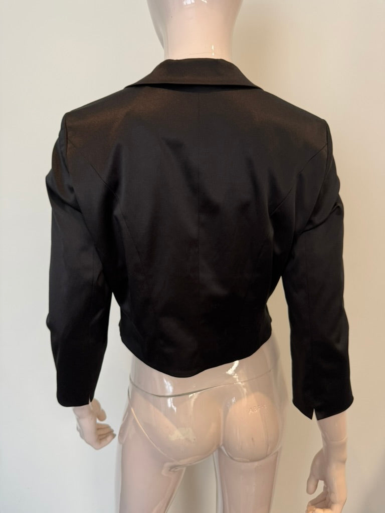 SY by Steps - Blazer - zwart, cropped model, driekwart mouwen - M