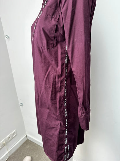 Nikkie bordeaux rood jurkje maat 32