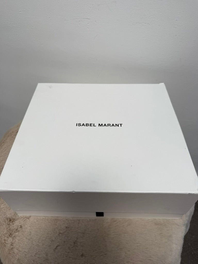 Isabel Marant - Enkellaars - bruin, blokhak, goudkleurige gesp