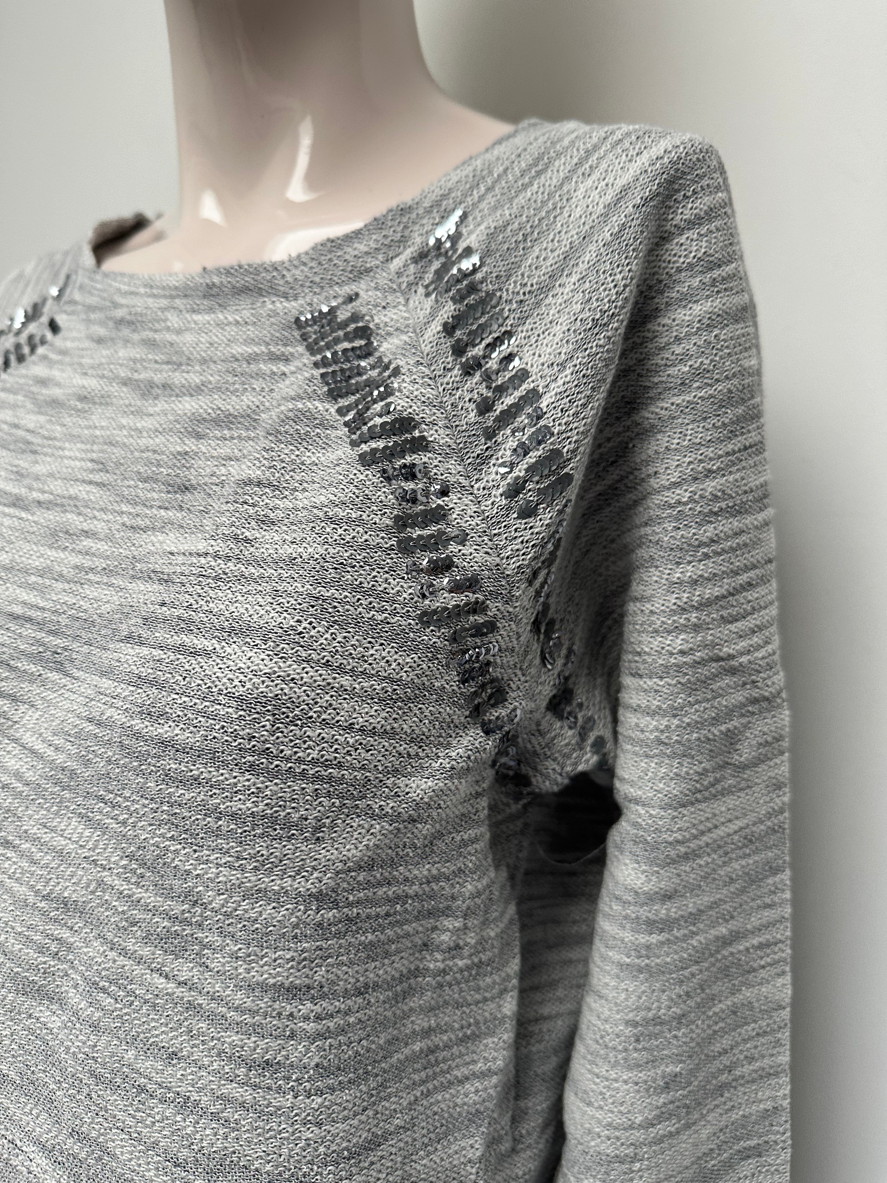 Tommy Hilfiger grijze trui maat S