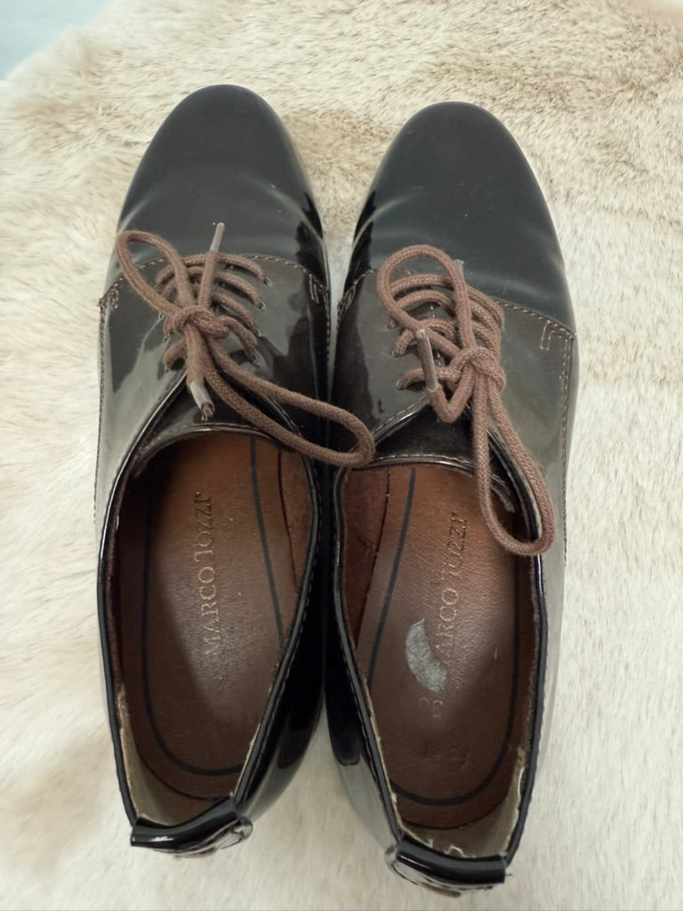 Marco Tozzi brogues donkerbruin lak maat 38