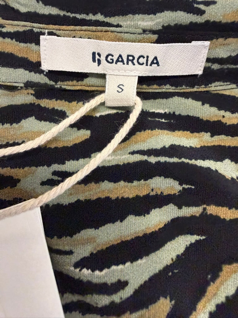 Garcia - Jurk - zebraprint, midi-lengte, ceintuur - S