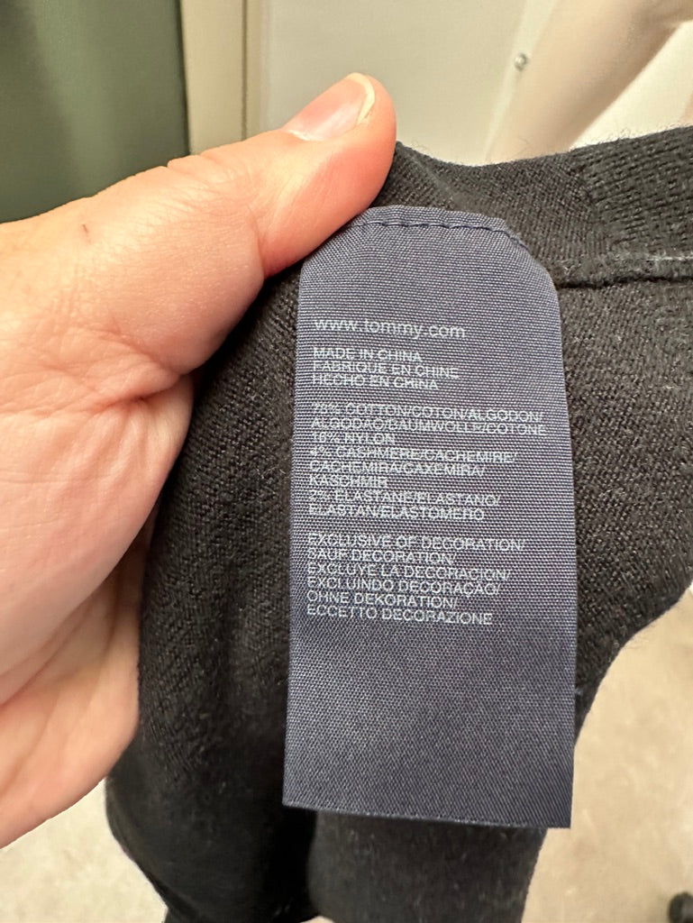 Tommy Hilfiger zwarte trui met v-hals