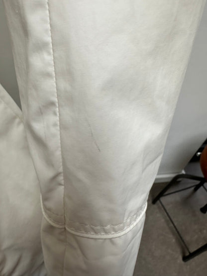 Claudia Sträter witte trenchcoat maat M